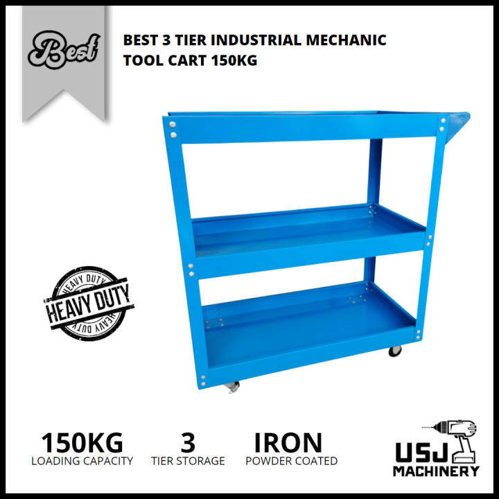 BEST 3 Tier Industrial Mechanic Tool Cart 150KG Lazada