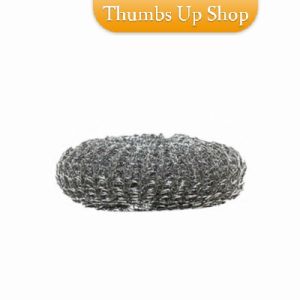 THUMBS UP ฝอยขัดหม้อสแตนเลส ขัดกะทะ ที่จับสามารถใส่น้ำยาล้างจานได้   Dishwashing brush