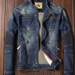 JACKET JEANS DENIM PRIA BAYAR DI TEMPAT / JACKET JEANS ZIPER MOTORAN BIKER RESLETING Premium Quality