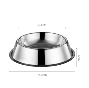 Dog Food Bowl Dog Bowl Dog Drinking Water Bowl Non-slip Stainless Steel Cat Food Bowl Durable Bowl