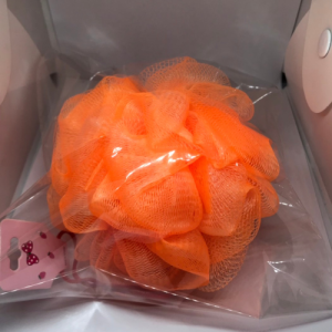 Bông tắm lưới hình tròn mềm mịn tạo bọt có dây treo