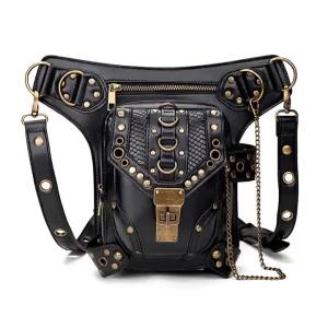 Túi xách nữ dây xích nhỏ   Túi xe máy phong cách steampunk cổ điển   Túi đeo chéo nữ túi đeo hông nữ