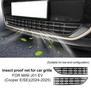 ForCooper E/SE J01 EV 2024 2025 Car Front Grille Insect Net Cover Anti-Insect Mesh Cover Exterior Accessories