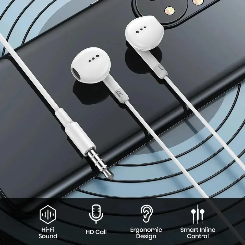 Headphones For iPhone 16 15 Pro Max Plus Xiaomi Redmi Note 10