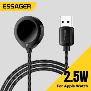 Essager 2.5W Apple Watch Wireless Chargers Fast Charging Portable Lightweight Carry-on USB-A Wireless Charging Device For iWatch Apple Watch 2-9 Series SE Series Ultra Series Fast Charging USB A Wireless Chargers