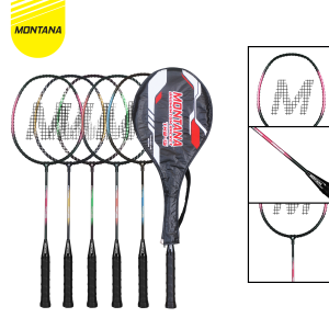 MONTANA Badminton Racket 66 x 19.5 cm Raket Bulu Tangkis Free Tas TRB1S