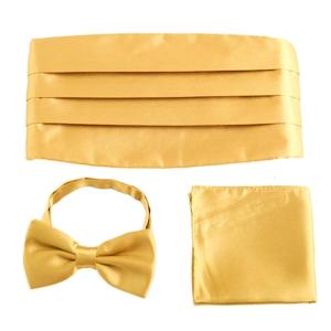 Mens Tie Pocket Hanky Cummerbund Set Business Formal Office Meeting Attire Wedding Party Clothing Accessories 3IN1 Set