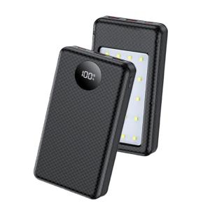 Portable USB Charger Holder USB Power Shell with Camping Light Feature For 6x18650 Holder Digital Display