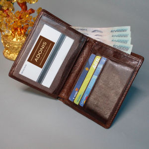 Ví nam cao cấp mã AD01 bóp da nam ví da nam ví đứng nhiều ngăn đựng tiền đựng thẻ ví nam nhỏ gọn da bò thậtví nam chống nước ví da giá rẻ bảo hành 12 tháng chính hãng