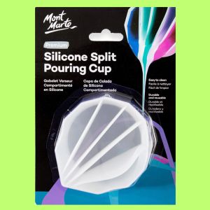 Mont Marte Split Pouring Cup/Silicone Split Pouring Cup Premium