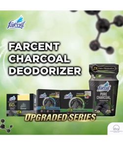 Farcent Car Deodorizer Charcoal Twin Pack 2pack– Active Charcoal Car Air Freshener