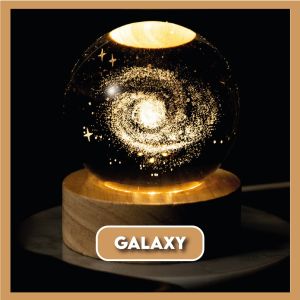 Lampu Meja Hias Bola Kristal LED USB Mini Multifungsi Aesthetic Multifungsi