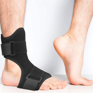 Drop Foot Support Brace for Sleep Adjustable Dorsal Planter Fasciitis Splints for Arthritis Tendonitis Dorsal Heel Calf Stretcher