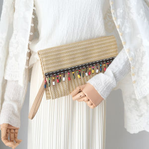 ใหม่กระเป๋ากระเป๋าของผู้หญิงแฟชั่นบูติกสีทึบสำหรับกระเป๋าถือทันสมัยสำหรับฤดูใบไม้ผลิฤดูร้อนกระเป๋าลำลองมีพู่ห้อยน่ารักสำหรับผู้หญิงวินเทจชายหาดกระเป๋าสะพายไหล่ผู้ชายขนาดเล็ก