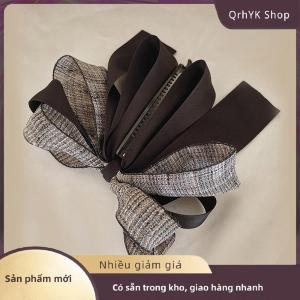 Hàng có sẵn✨ 2022 New Ribbon Bow Chuối Clip Dễ Thương Ngọc Trai Tóc Pins Barrette Phụ Nữ Phụ Kiện Tóc Thời Trang Màu Rắn Thanh Lịch Tóc Claw