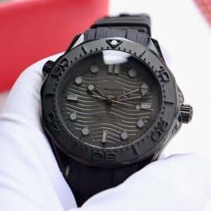 European Seahorse 300 Black Samurai Series Mens Wristwatch Fully Automatic Mechanical Imported Rubber Strap Watch