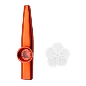 Metal Kazoos With Kazoo Flute Diaphragms Mouth Kazoos Ukuleles Companion Standard Common Size Musical Instruments Parts