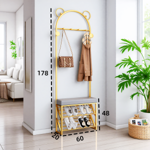 Clothes Rack Bag Stand Clothes Stand Rack Bag Stand Floor Hanger Coat Racks For Clothes Rack Entrance Integrated Multifunctional Entrance Home