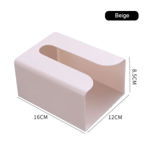 Tissue Box Creative Self Adhesive Paper Napkin Towel Storage Box Tissue Holder Organizer Wall-mounted