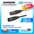 [CLEARANCE] Samson TOURtek TM 1.5 / 1 / 3 / 5 / 6 Meters 3 Pin XLR Male to Female High Performance Audio Cable with PVC Jacket, Nickel Plated Neutirk Connectors, and Copper Mesh Shielding | ESATM3 ESATM6 ESATM10 ESATM15 ESATM20 | JG Superstore. 