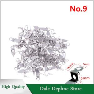 [Dale Dephne] 100 PCS 3D kênh thư treo tai thép không gỉ kim loại Đăng cài đặt sửa chữa phụ tùng phần cứng quảng cáo