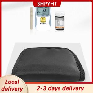 [COD] SHPYHT Local delivery Ship within 24 hours Portable Blood Glucose Meter Storage Bag Household Blood Pressure And Oxygen Meter Carrier Organizer Black Zipper Storage Bag