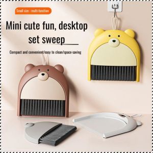 ไม้กวาด การใช้งานมัลติฟังก์ชั่น กวาดพื้น ชุดไม้กวาด ไม่ใช้พื้นที่ ที่โกยผง ขยะขยะ พื้นผิวไมโครโค้ง