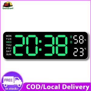 【Free Shipping】 Digital Alarm Clock with Voice Control and USB Charging for Smart Home Bedroom Decor and User-Friendly Operation