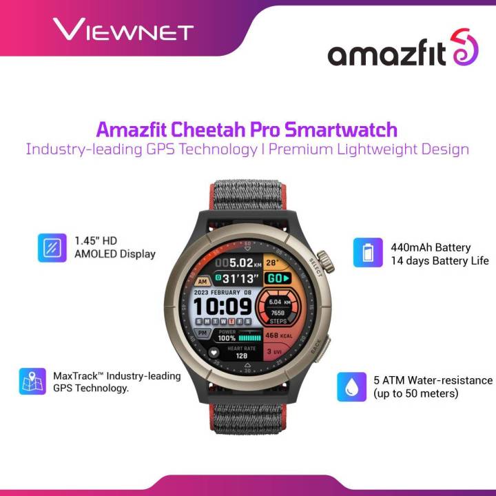 2023 New Amazfit Cheetah Smartwatch GPS Tracker Offline Maps & Route  Navigation Bluetooth Phone Calls 150+ Sports Modes