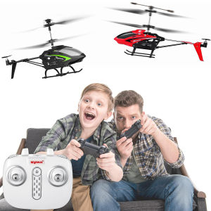 SYMA S5H 3CH 2.4GHz Remote Control Helicopter with Hover Function for Kids (Red)
