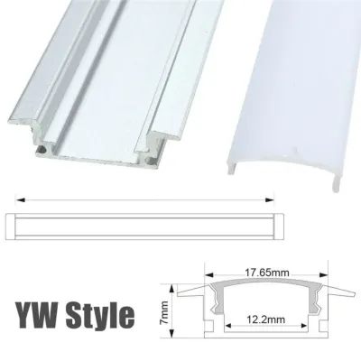 150cm Aluminum LED Profile YW with white diffuser for lighting applications