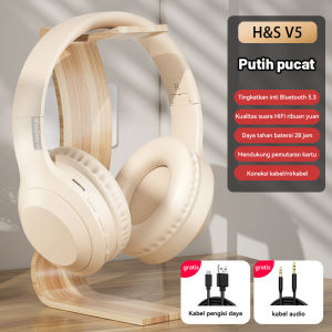 Sahabat gemilang jaya V5 Wireless Headphone Bluetooth Headset Stereo HIFI Bass HD Sound Music Earphone