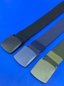Tali Pinggang Sekolah Elegan Nylon Hitam/Navy Blue/Olive Hijau - One Size