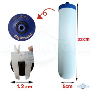 Dollton Ceramic Water Filter Candle 8"/10” Short Mount 15mm Hole Water Filter Element Halal Grade