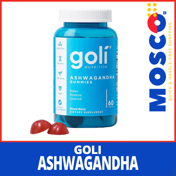 AUTHENTIC GOLI ASHWAGANDHA Vitamin Gummies (60 gummies) Lazada PH