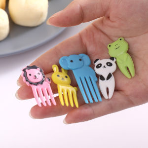 Gratis Semua - Garpu Bento Karakter Lucu 10Pcs / Tusukan Buah Kue Hiasan Bekal Import / Tusukan Bento Karakter / Garpu Mini Buah
