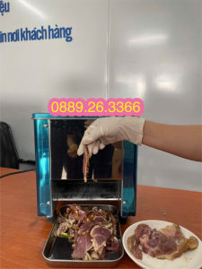 máy thái thịt 1 cửa thái thịt ngan xào nhanh đều đẹp