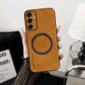 Case Samsung A56 Leather Magnetic Support Magsafe Wireless Charging. 