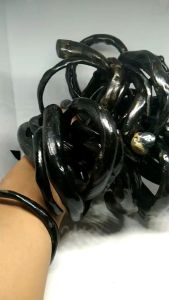 ASSESORIES GELANG AKAR BAHAR ASLI ORIGINAL akar bahar hitam tebal padat lentur