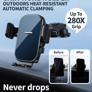 Cell Phone Holder Multifunction Waterfall Turret Car Mount Heat-resistant One-handed Pickup and Placement