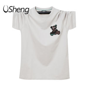 VSheng L to 6XL T Shirt For Men Oversized Short Sleeve TShirt Summer Cool Feeling Tops