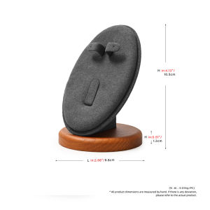 Oirlv Wooden Ring Display Storage Stand Earrings Organizer Holder SM101