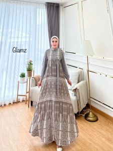 Zahira1808 Elma 8 Bahan ArmaniSilk Mix Tile Diamond Import Gamis Murah Trendi Baju Syari Muslim Wanita Ibu Terlaris Baju Pesta Adem Nyaman Di Pakai Real pict