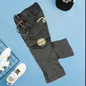 Celana Katun Cargo Anak Laki-Laki Khusus Warna Hitam Panjang Dan PendekUsia 1-12 Tahun Model Desain Terbaru Spesial Rahmadan