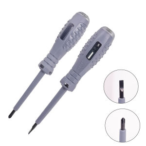 2ชิ้นปากกาไขควงเครื่องทดสอบแรงดันไฟฟ้าไฟฟ้า AC แบบไม่สัมผัสดินสอทดสอบความเหนี่ยวนำไฟฟ้าโวลต์มิเตอร์ที่วัดแรงดันไฟฟ้าเครื่องตรวจจับพลังงาน