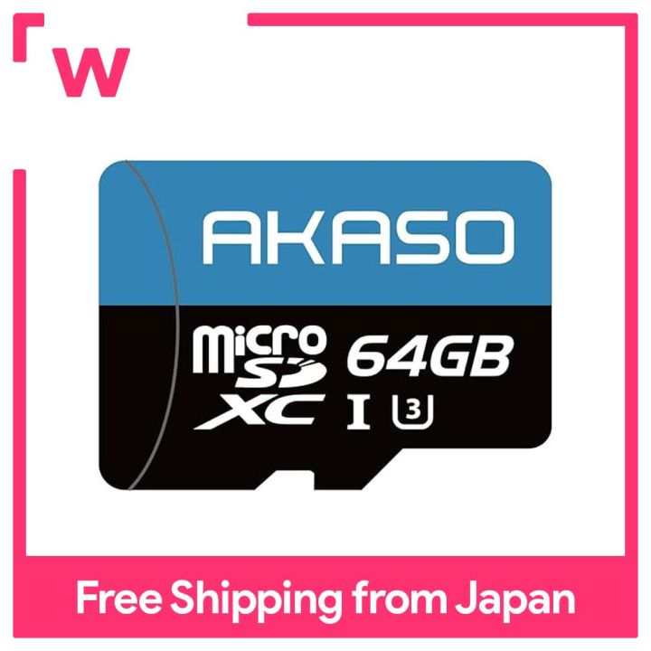 AKASO microSD card 64GB UHS-I U3 100MB/s microSDXC Compatible with Nintendo  Switch/AKASO Camera/GOPRO