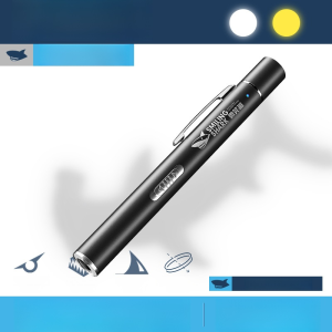 JMY-Portable Dual-Light Medical Flashlight (Yellow and White)