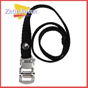 zhanjietun 1PC Pedal STRAPS สายรัดจักรยานฟุตสายรัดจักรยาน สายคล้องนิ้วเท้า สีดำ