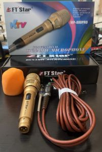 FT STAR Megapro MP-800PRO KTV Model Professional Mic With Heavy Duty 10M Wire Microphone And Foam