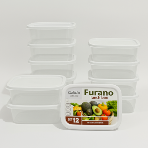 Calista Furano 550 ml Set 6 pcs Full Warna Toples Penyimpanan Makanan Kue Tempat Bumbu Dapur Food Countainer set